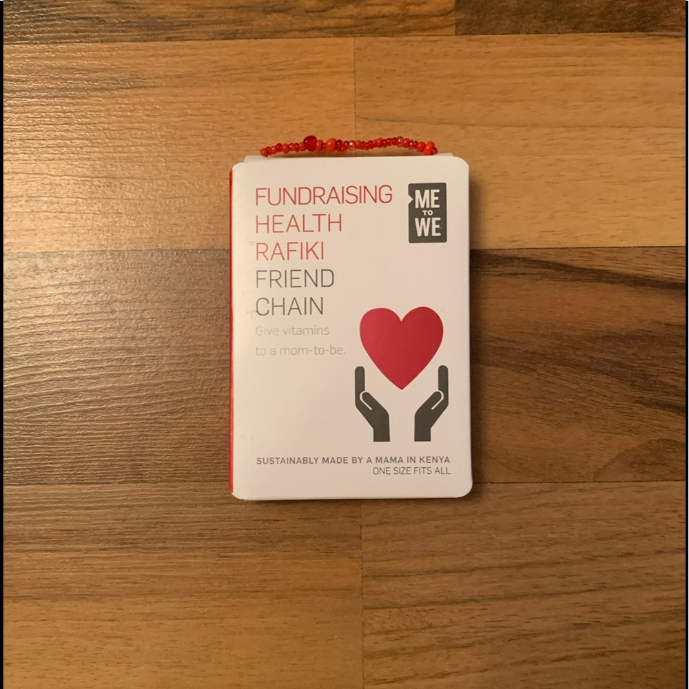 New Me To We Health Rafiki Friend Chain Red